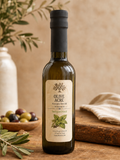 Olive Acre Backyard Basil extra virgin olive oil bottle